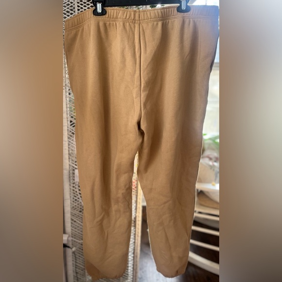Champion Size XXL Fleece Lined Drawstring Sweatpants Joggers Camel Tan Pockets - Picture 4 of 11